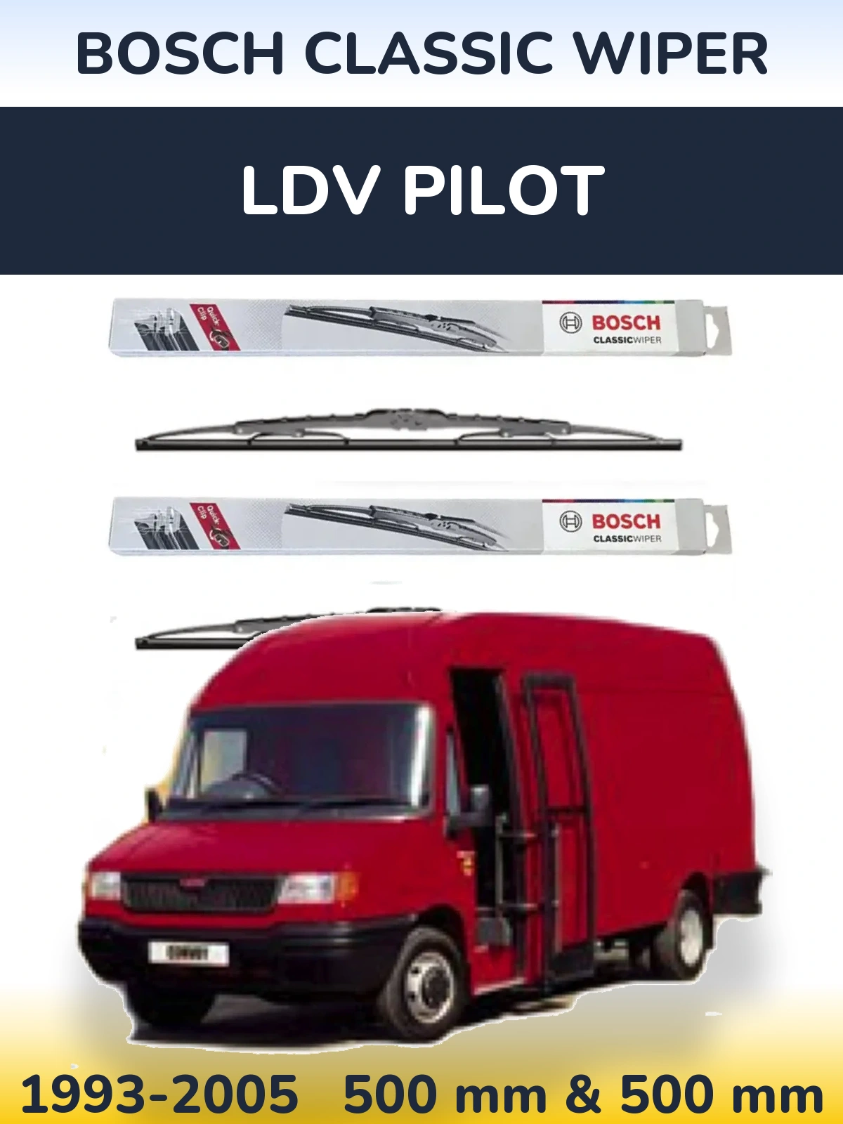 Ștergătoare BOSCH Classic Wiper pentru LDV Pilot