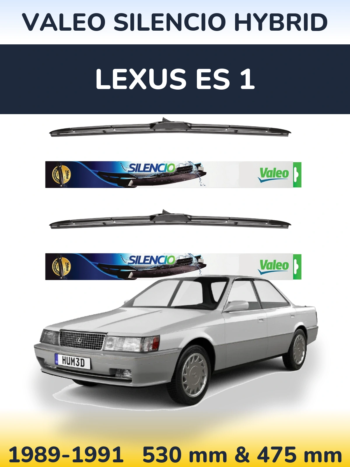 Ștergătoare Valeo Silencio Hybrid pentru Lexus ES 1
