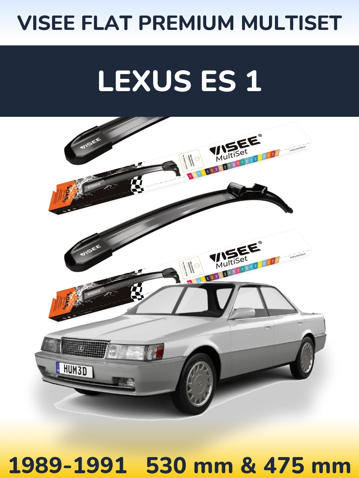 Ștergătoare VISEE FLAT PREMIUM MultiSet pentru Lexus ES 1