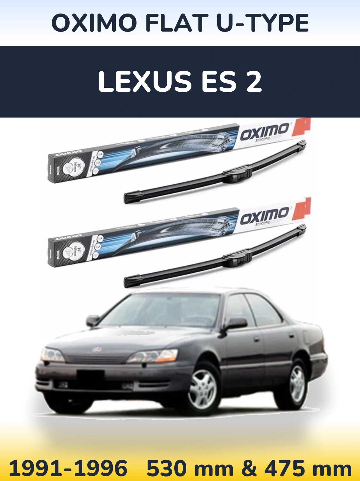 Ștergătoare Oximo Flat U-type pentru Lexus ES 2