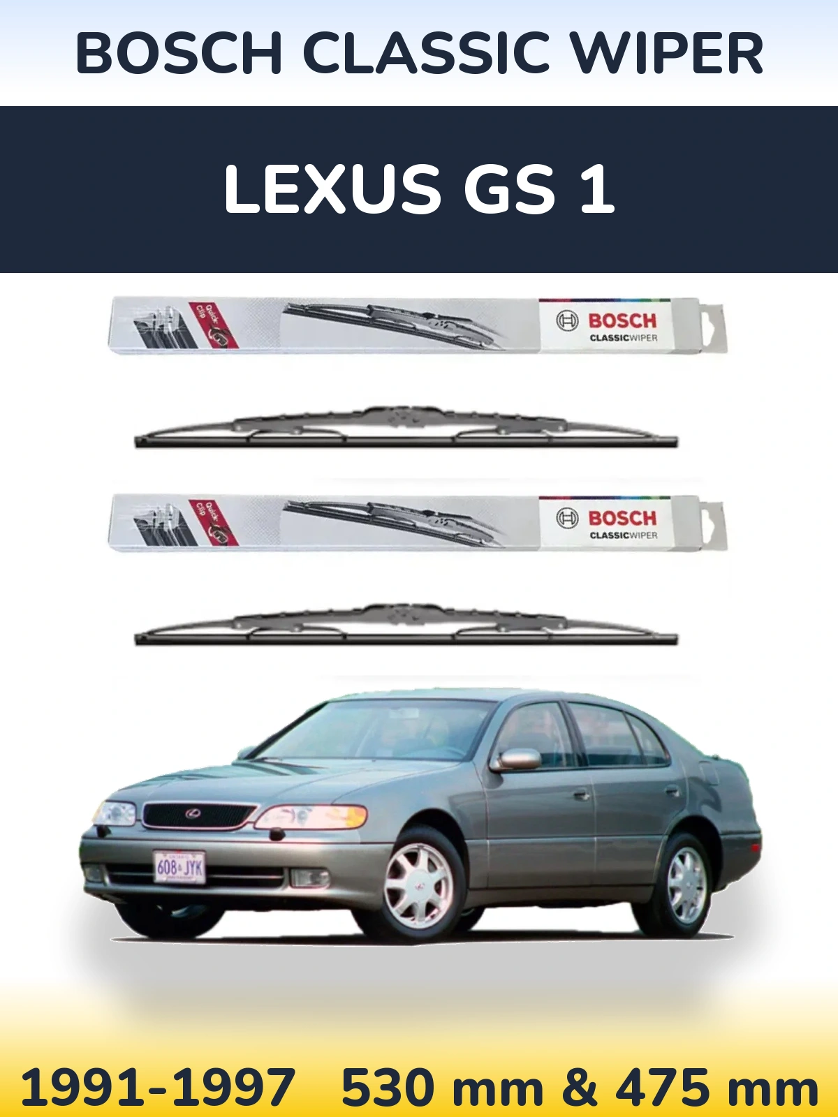 Ștergătoare BOSCH Classic Wiper pentru Lexus GS 1