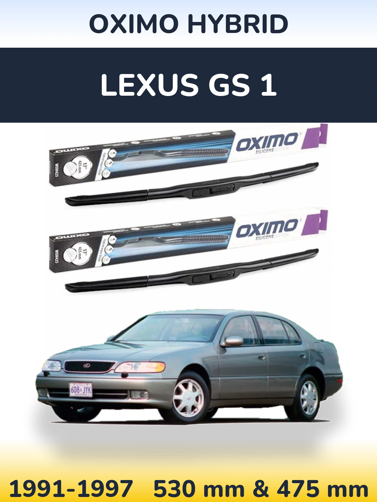 Ștergătoare Oximo Hybrid pentru Lexus GS 1