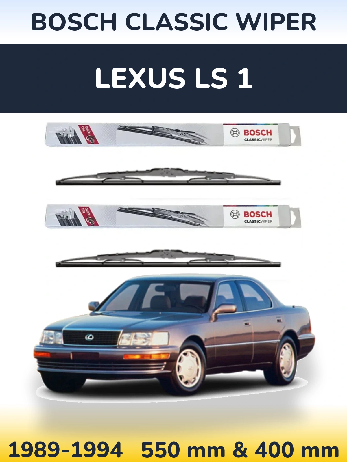 Ștergătoare BOSCH Classic Wiper pentru Lexus LS 1