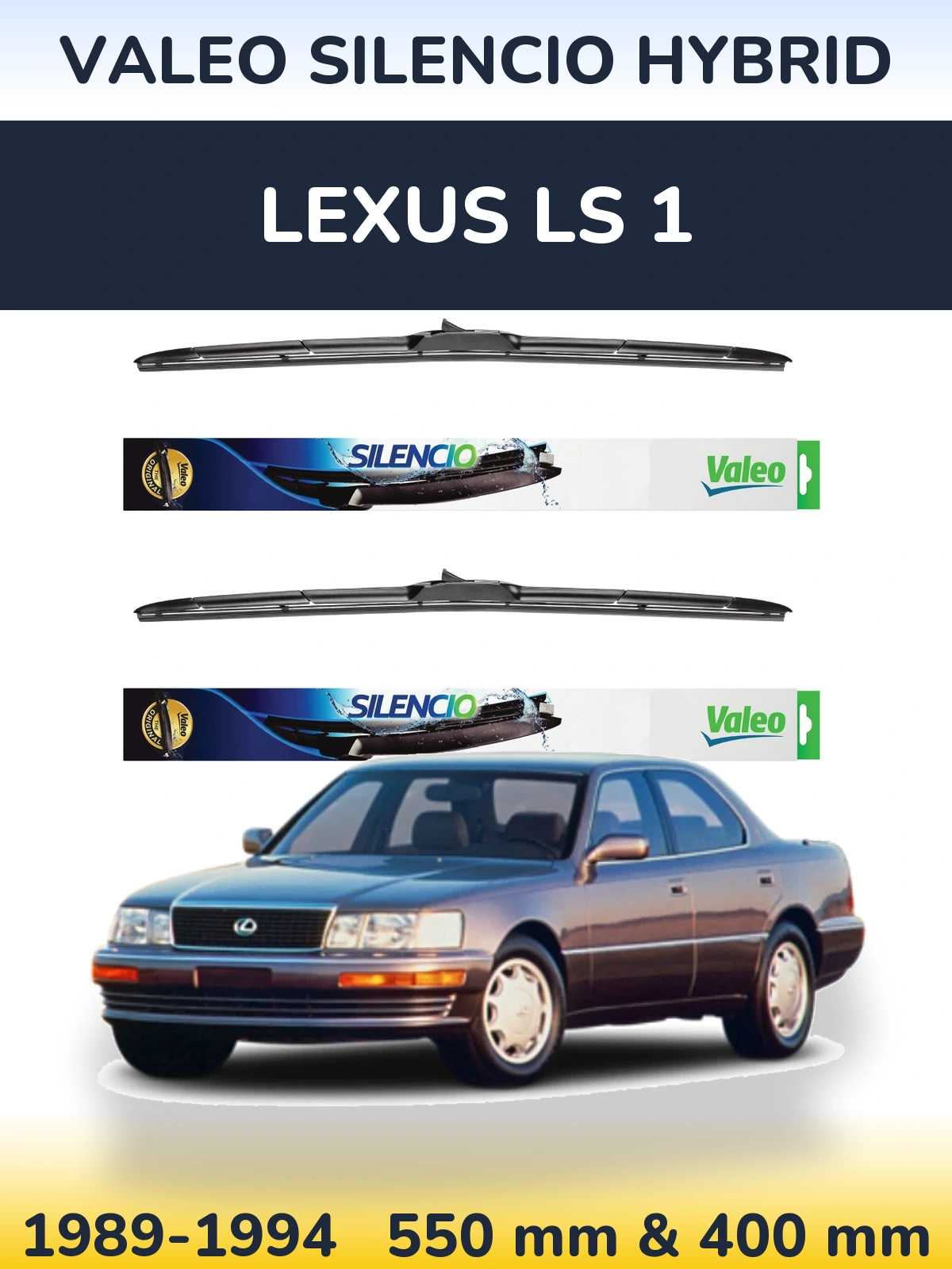 Ștergătoare Valeo Silencio Hybrid pentru Lexus LS 1