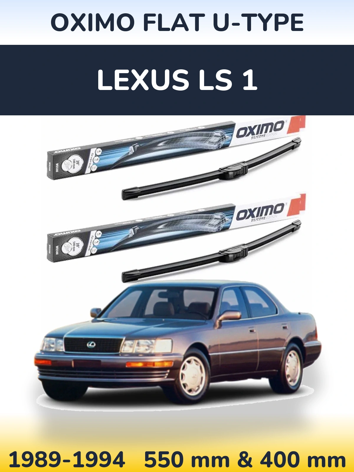 Ștergătoare Oximo Flat U-type pentru Lexus LS 1