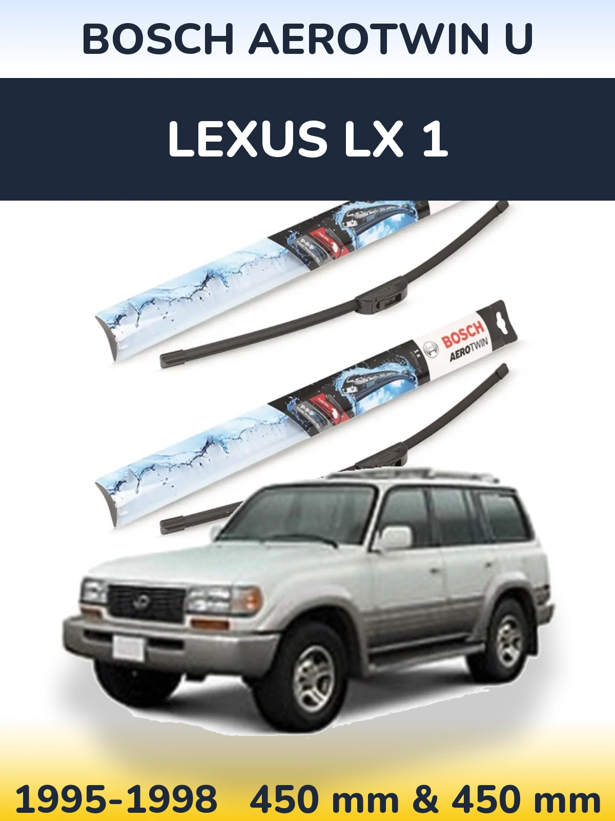 Ștergătoare BOSCH AeroTwin U pentru Lexus LX 1