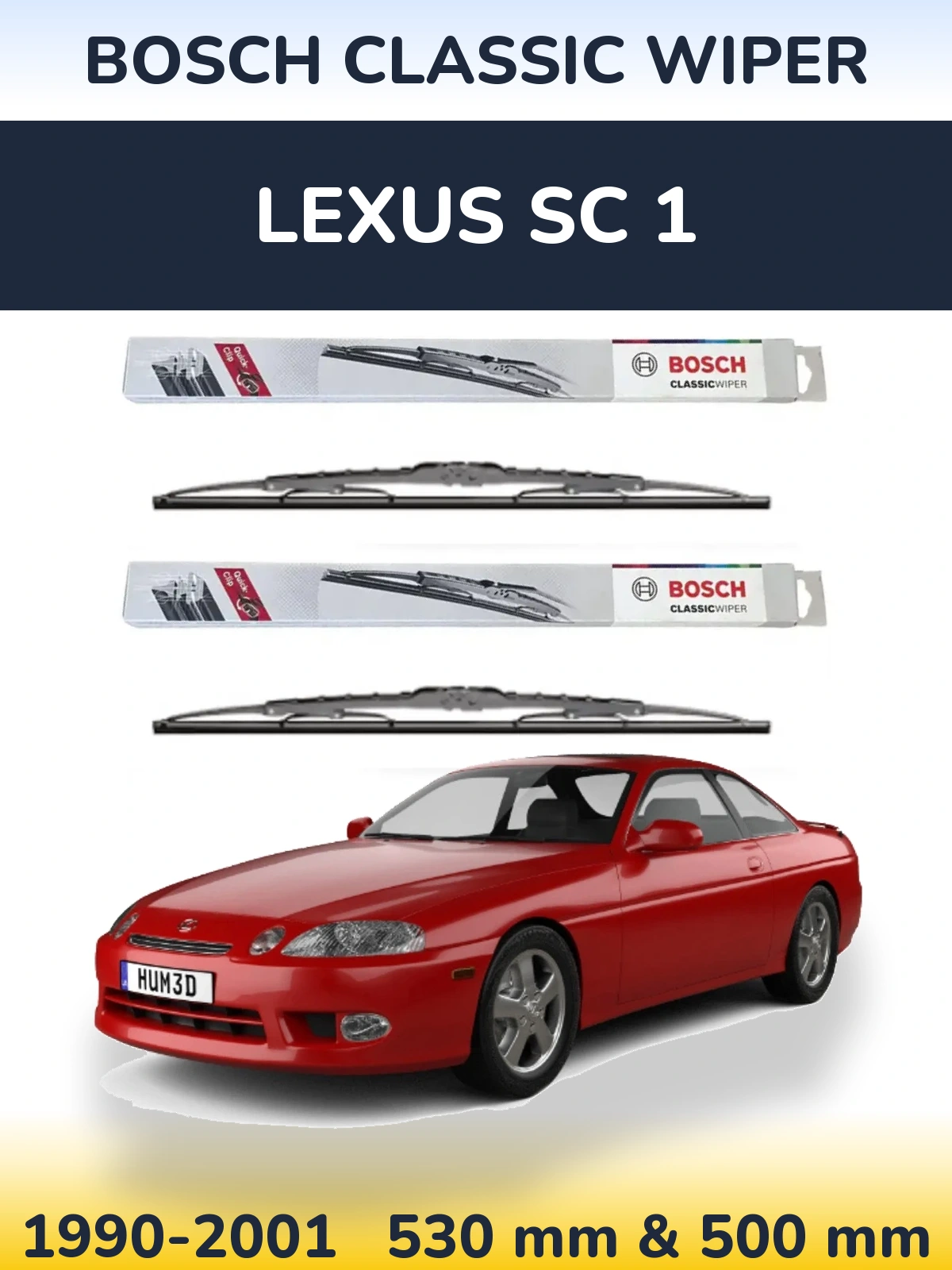 Ștergătoare BOSCH Classic Wiper pentru Lexus SC 1