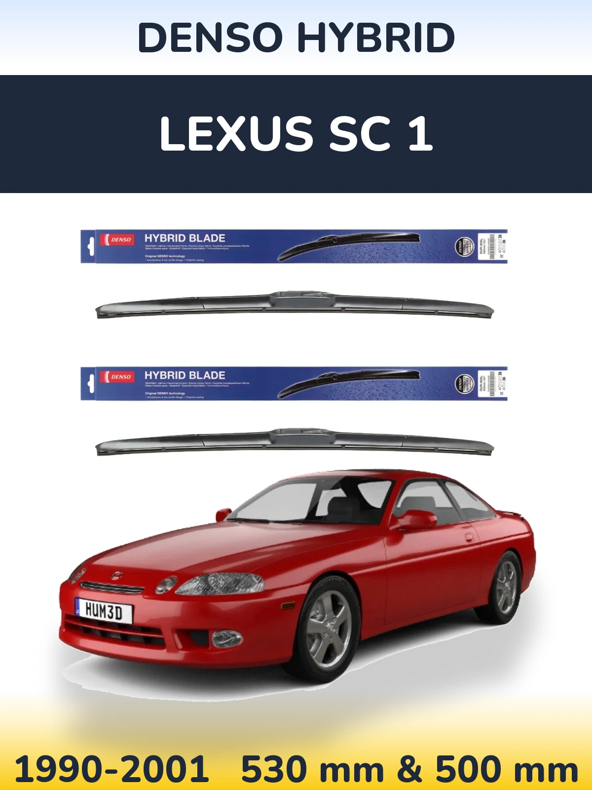 Ștergătoare Denso Hybrid pentru Lexus SC 1