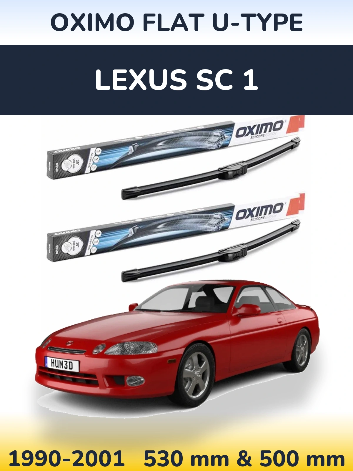 Ștergătoare Oximo Flat U-type pentru Lexus SC 1
