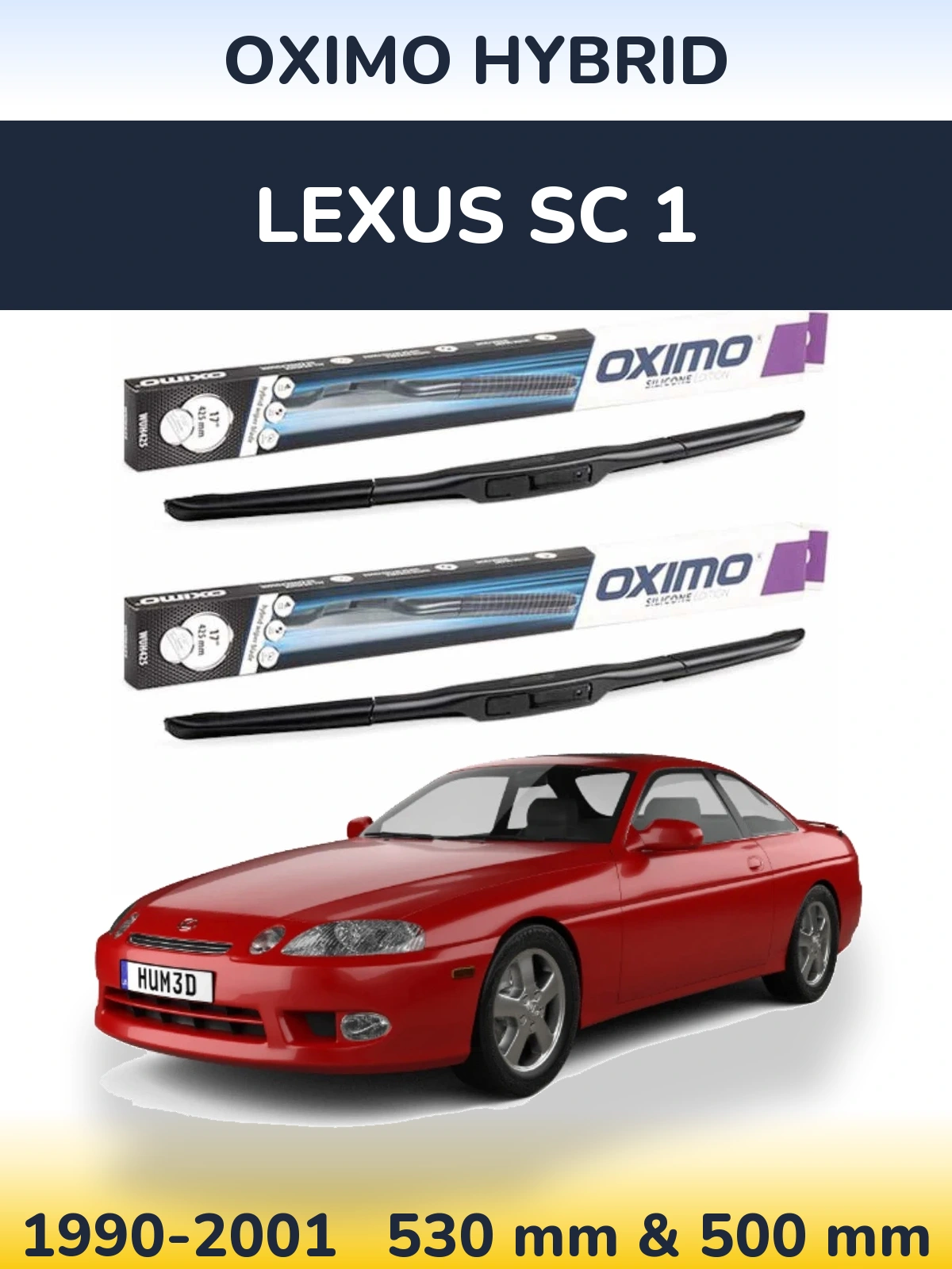 Ștergătoare Oximo Hybrid pentru Lexus SC 1