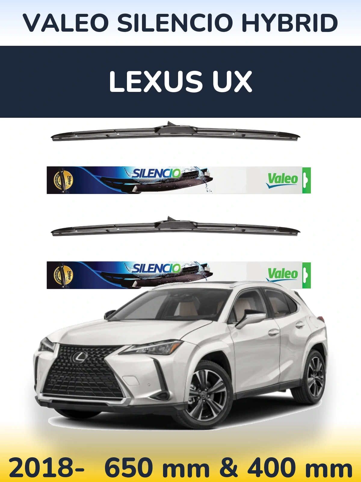 Ștergătoare Valeo Silencio Hybrid pentru Lexus UX