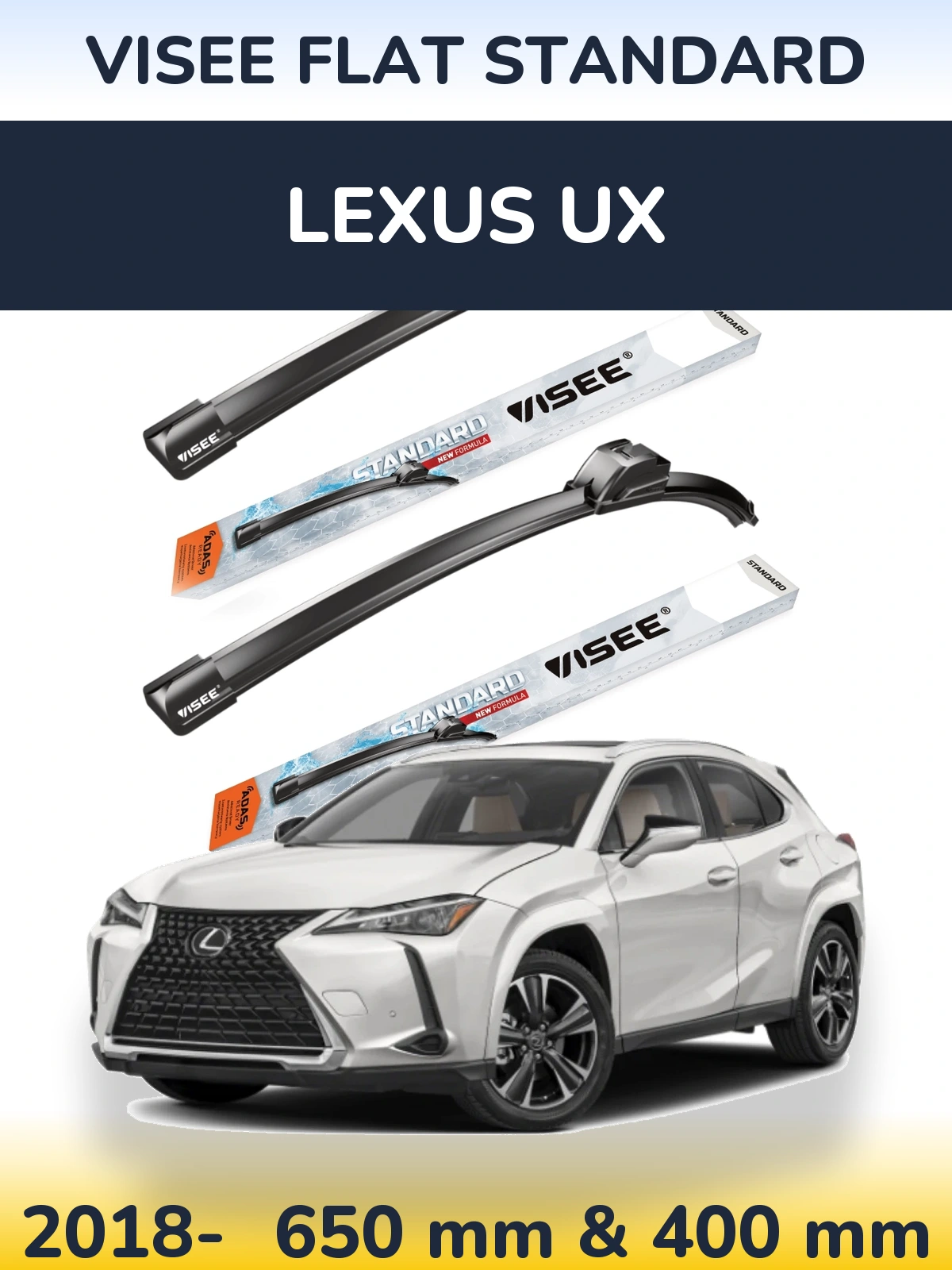 Ștergătoare VISEE FLAT STANDARD pentru Lexus UX