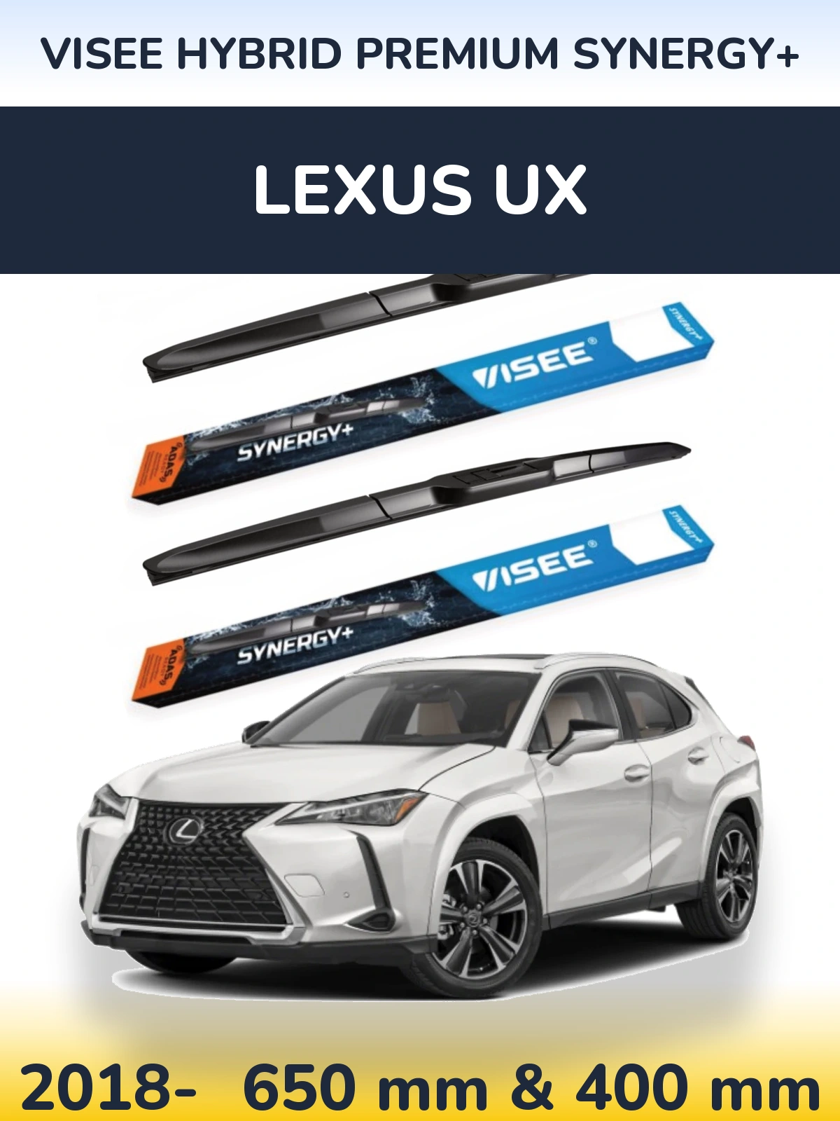 Ștergătoare VISEE HYBRID PREMIUM SYNERGY+ pentru Lexus UX