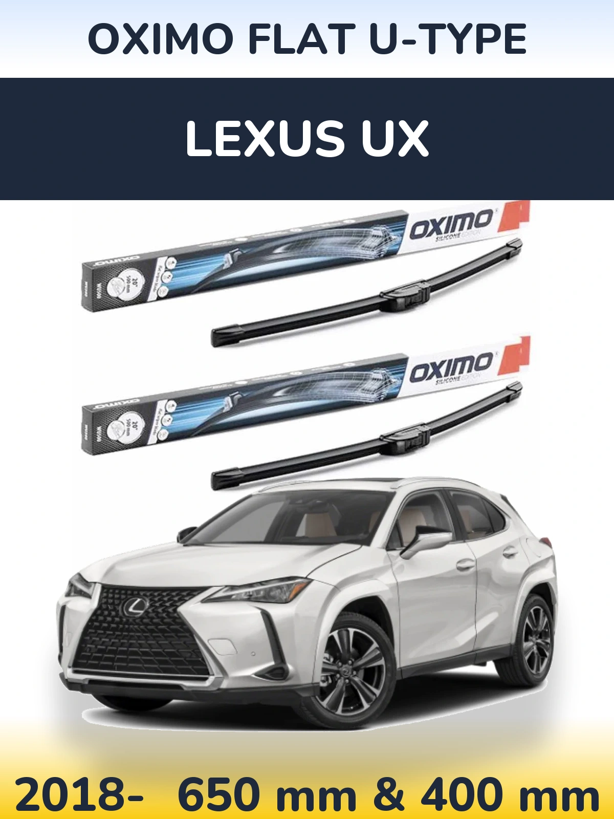 Ștergătoare Oximo Flat U-type pentru Lexus UX