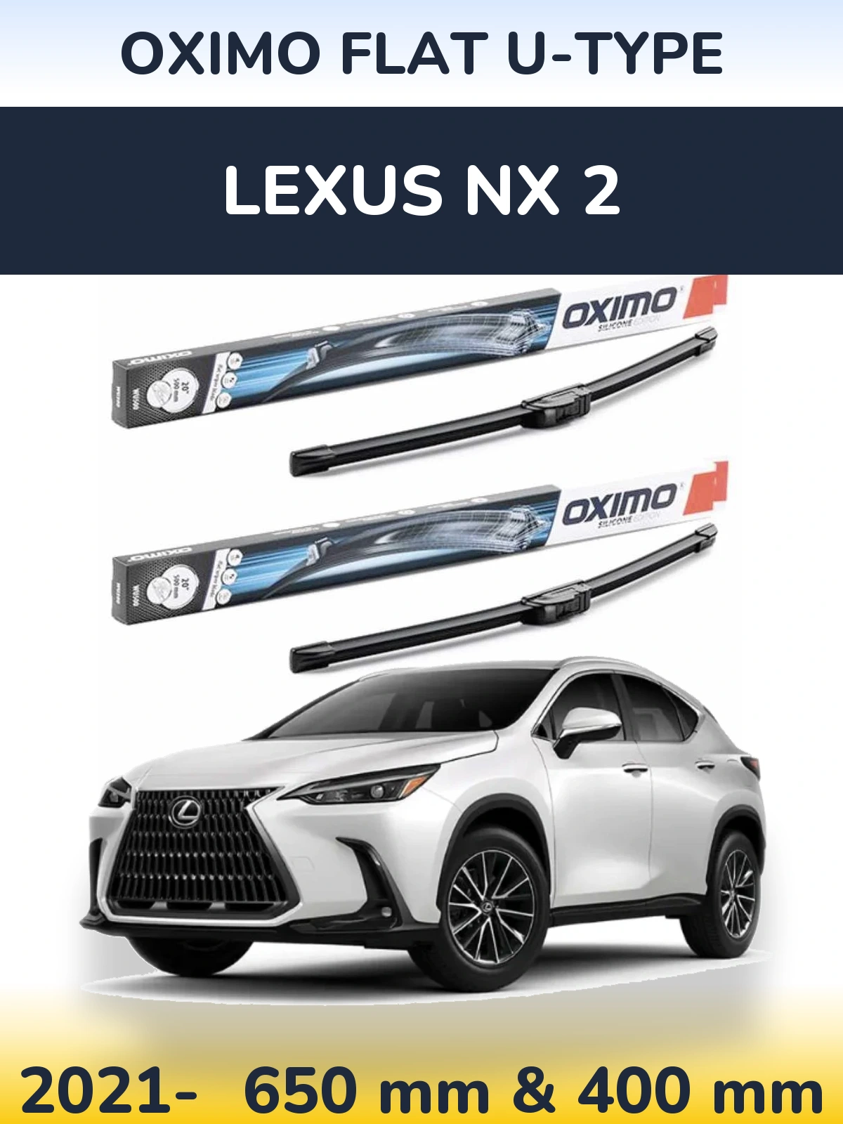 Ștergătoare Oximo Flat U-type pentru Lexus NX 2