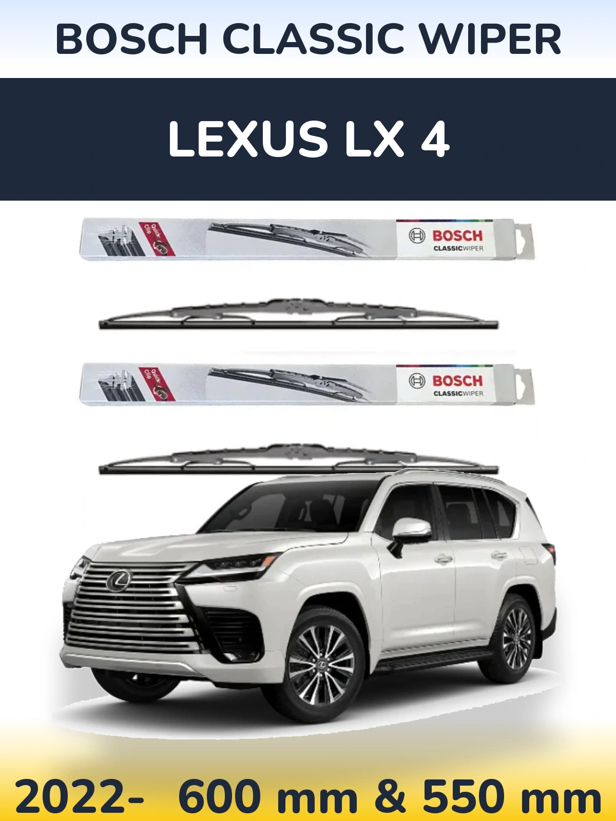 Ștergătoare BOSCH Classic Wiper pentru Lexus LX 4
