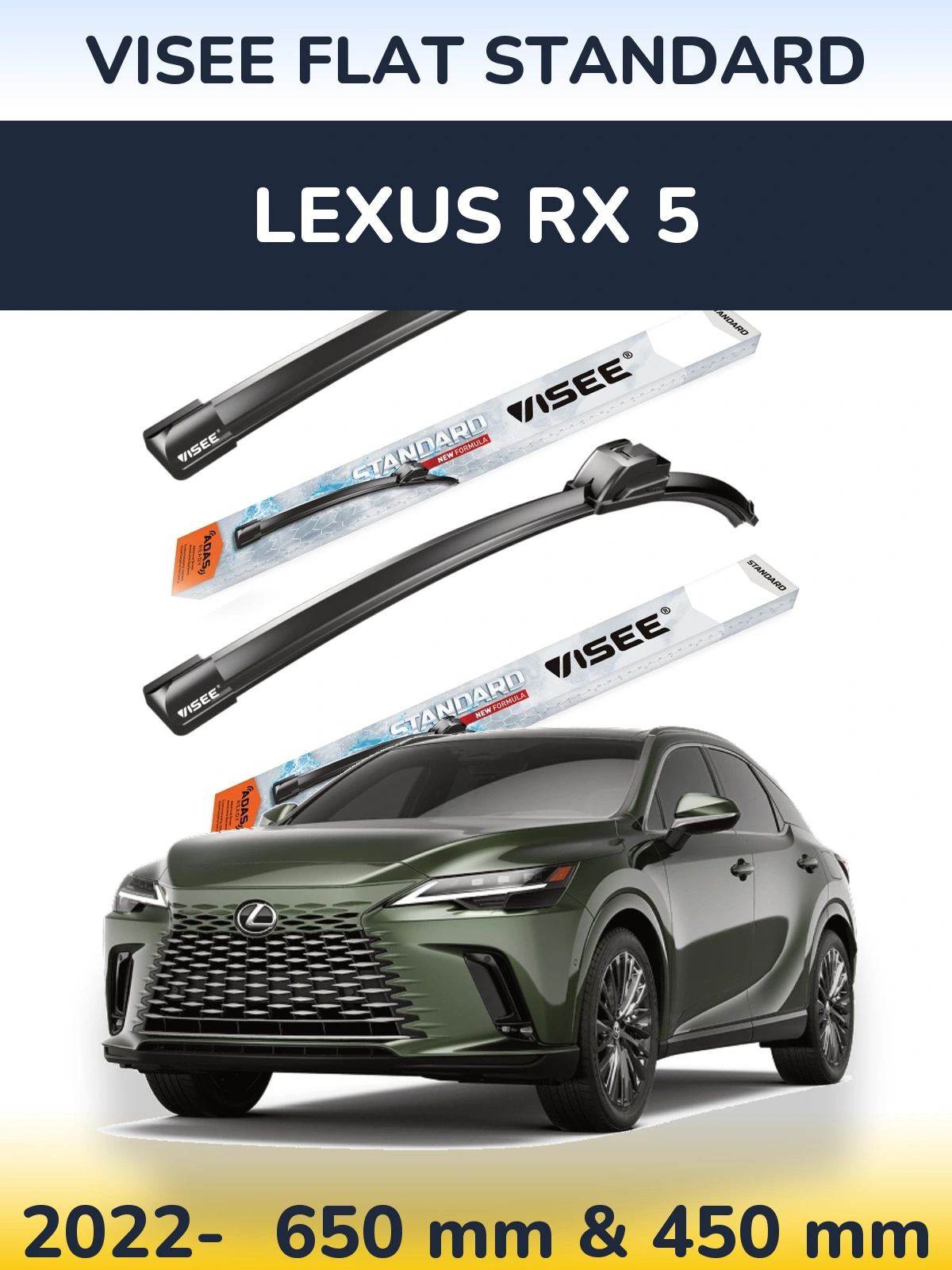 Ștergătoare VISEE FLAT STANDARD pentru Lexus RX 5