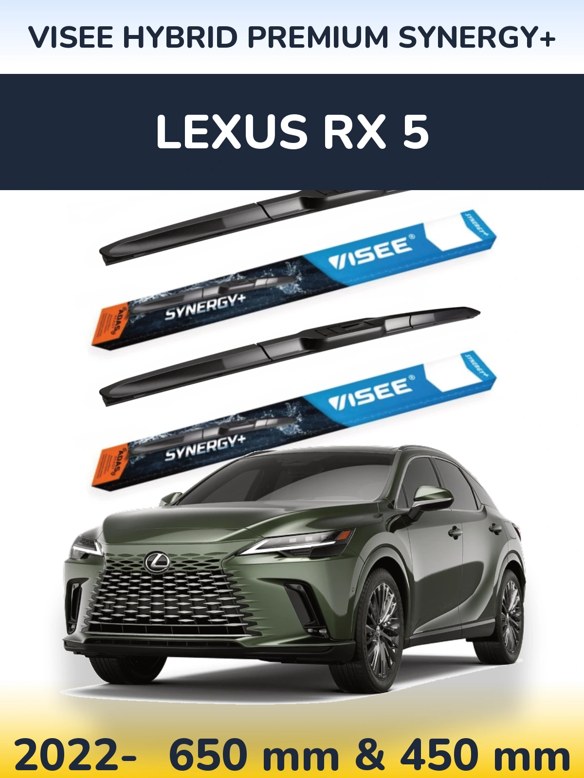 Ștergătoare VISEE HYBRID PREMIUM SYNERGY+ pentru Lexus RX 5