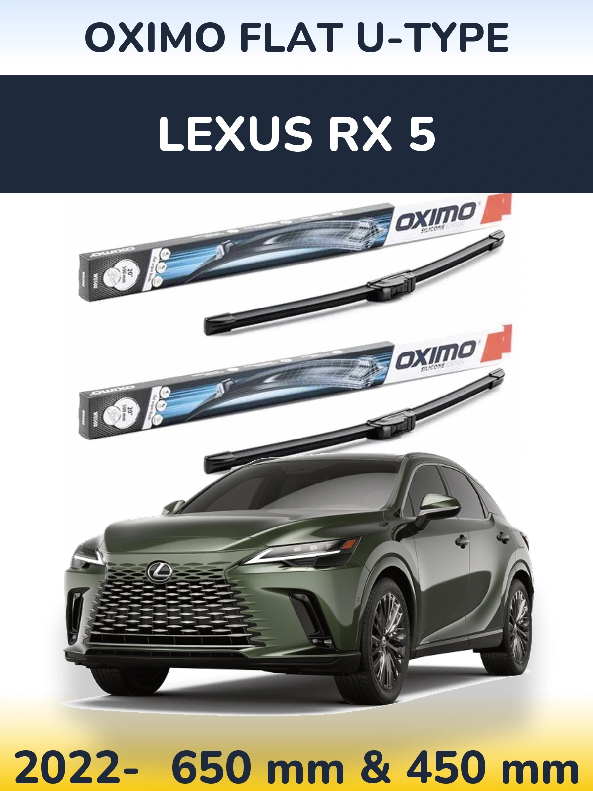 Ștergătoare Oximo Flat U-type pentru Lexus RX 5