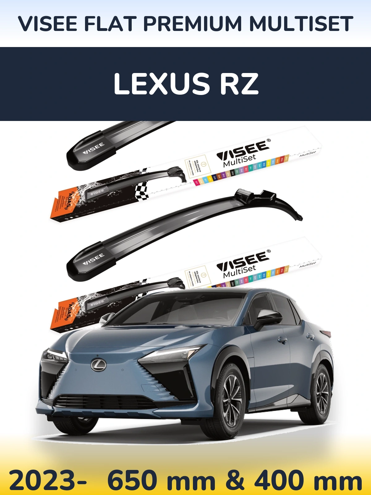 Ștergătoare VISEE FLAT PREMIUM MultiSet pentru Lexus RZ