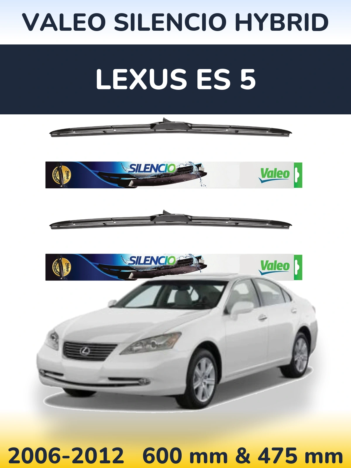 Ștergătoare Valeo Silencio Hybrid pentru Lexus ES 5