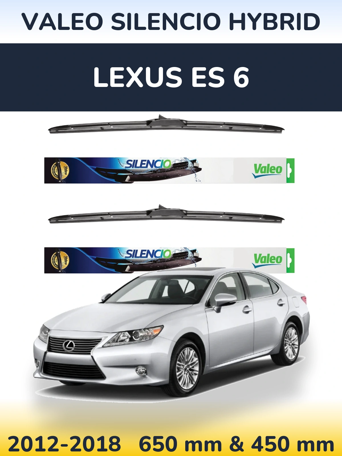 Ștergătoare Valeo Silencio Hybrid pentru Lexus ES 6