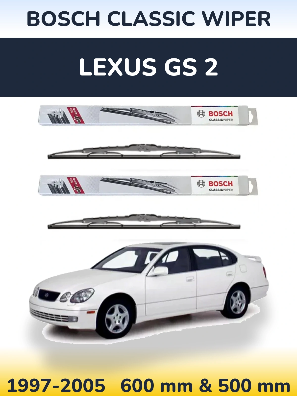 Ștergătoare BOSCH Classic Wiper pentru Lexus GS 2