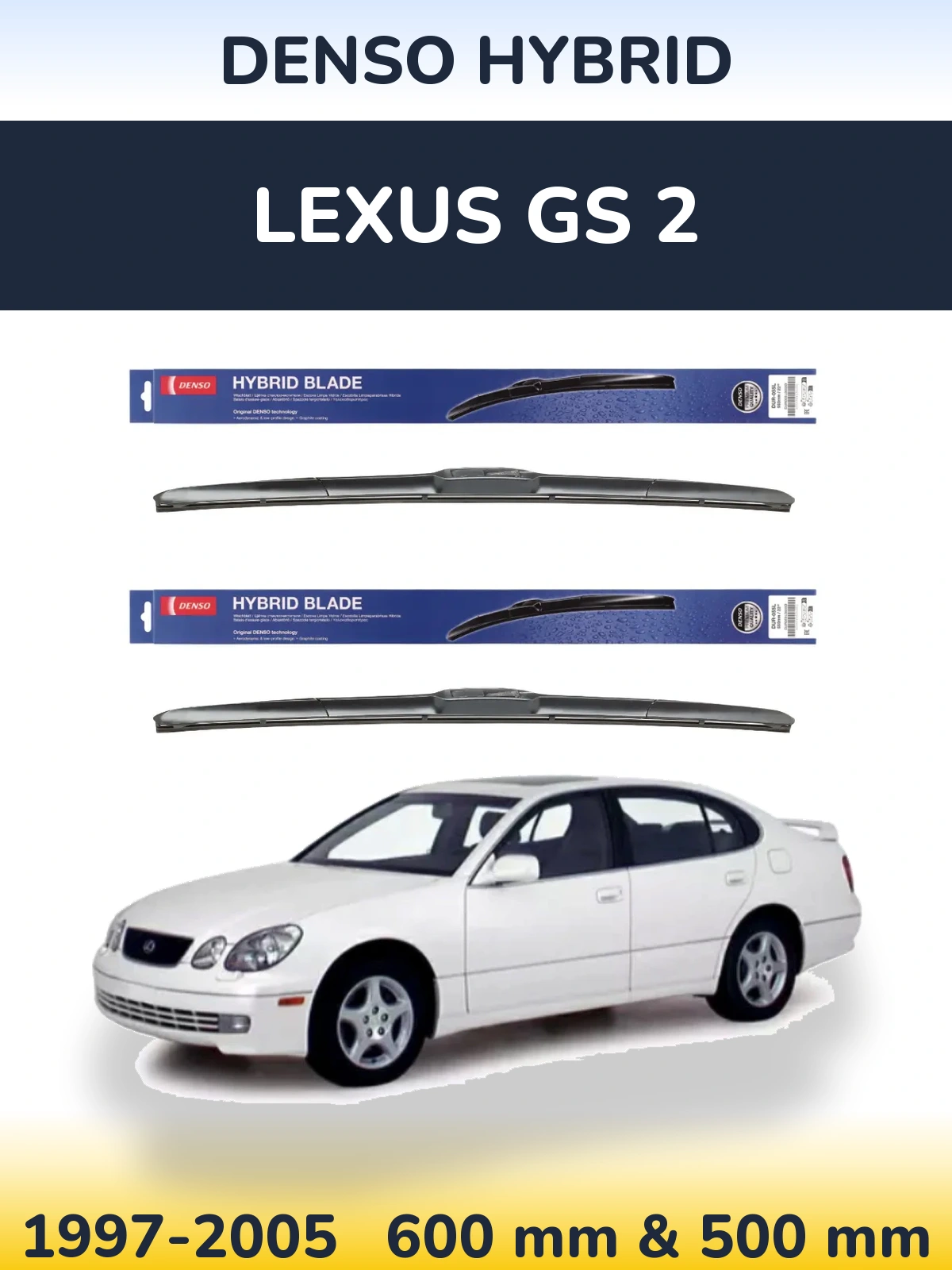Ștergătoare Denso Hybrid pentru Lexus GS 2
