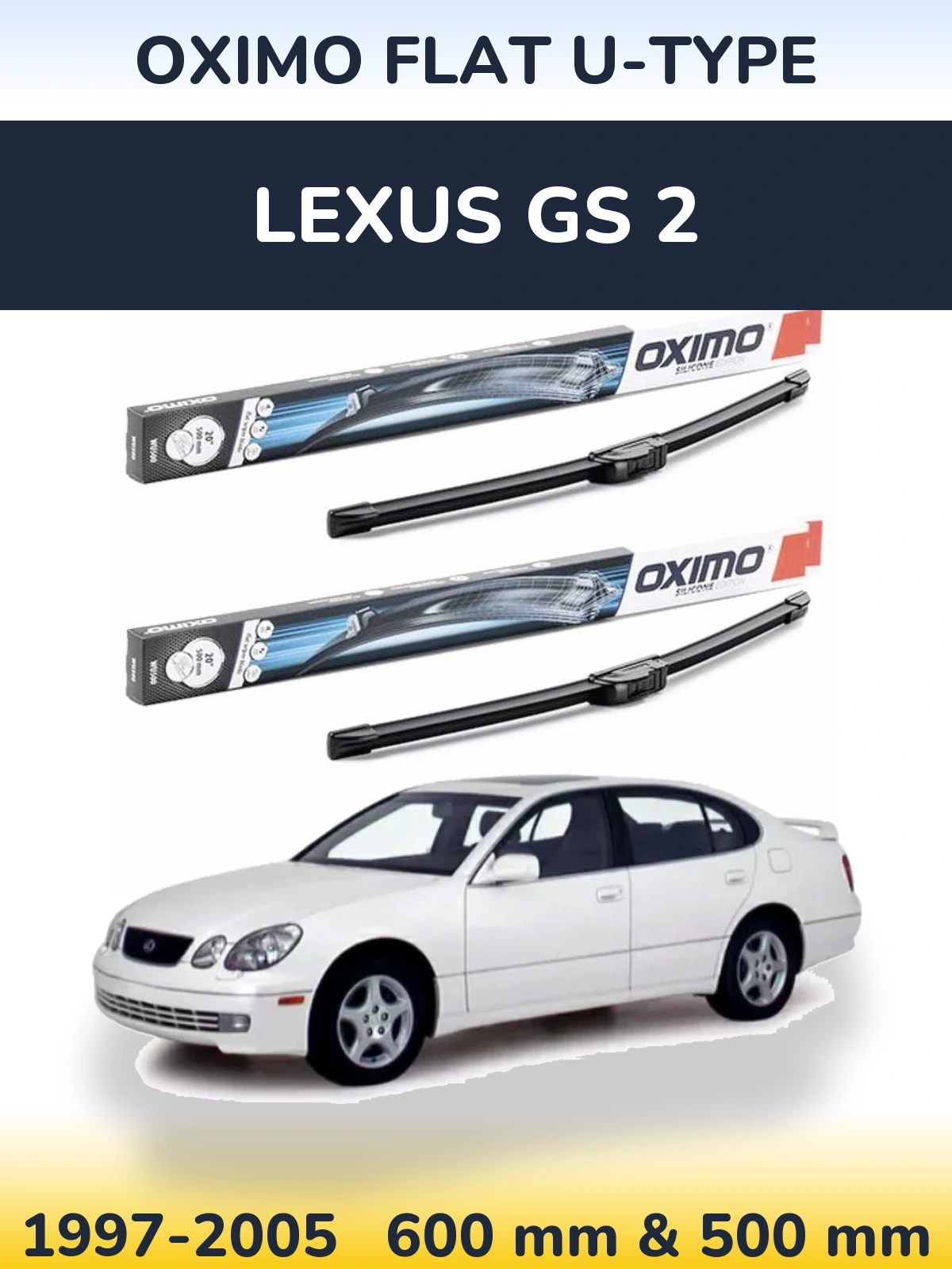 Ștergătoare Oximo Flat U-type pentru Lexus GS 2