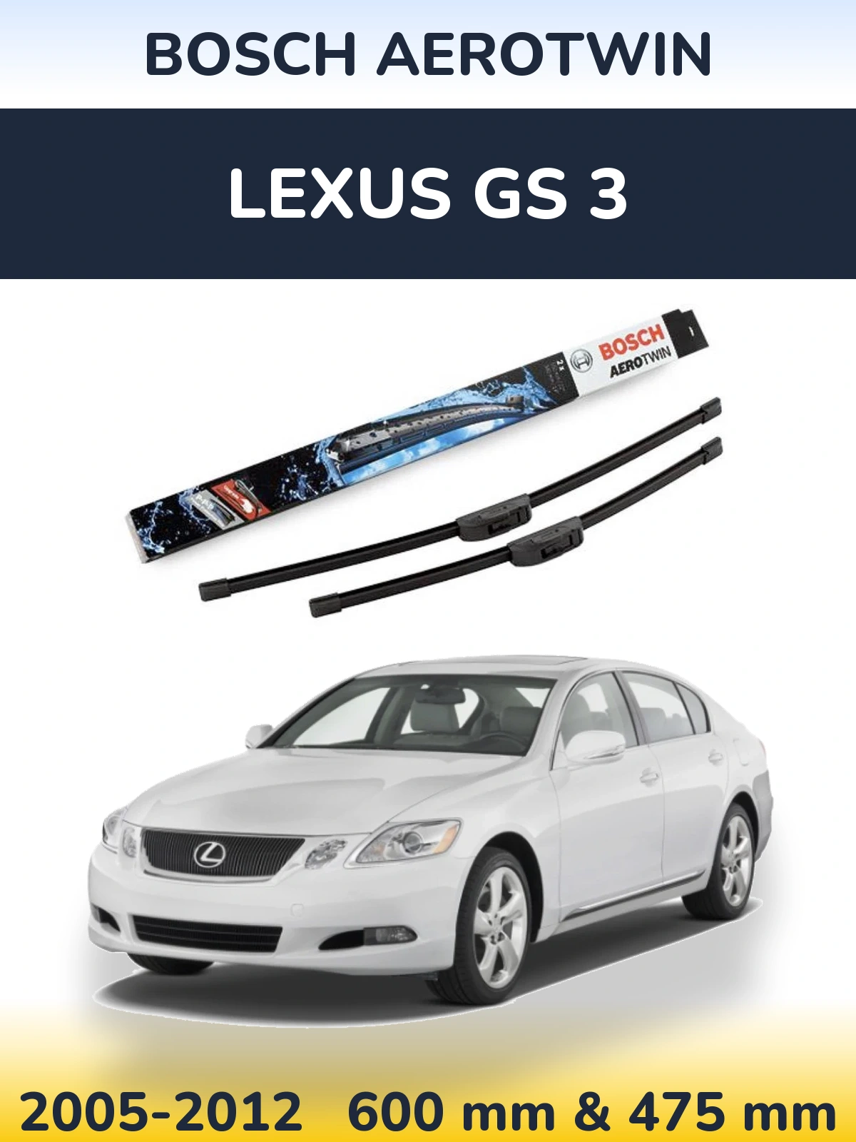 Ștergătoare BOSCH AeroTwin pentru Lexus GS 3