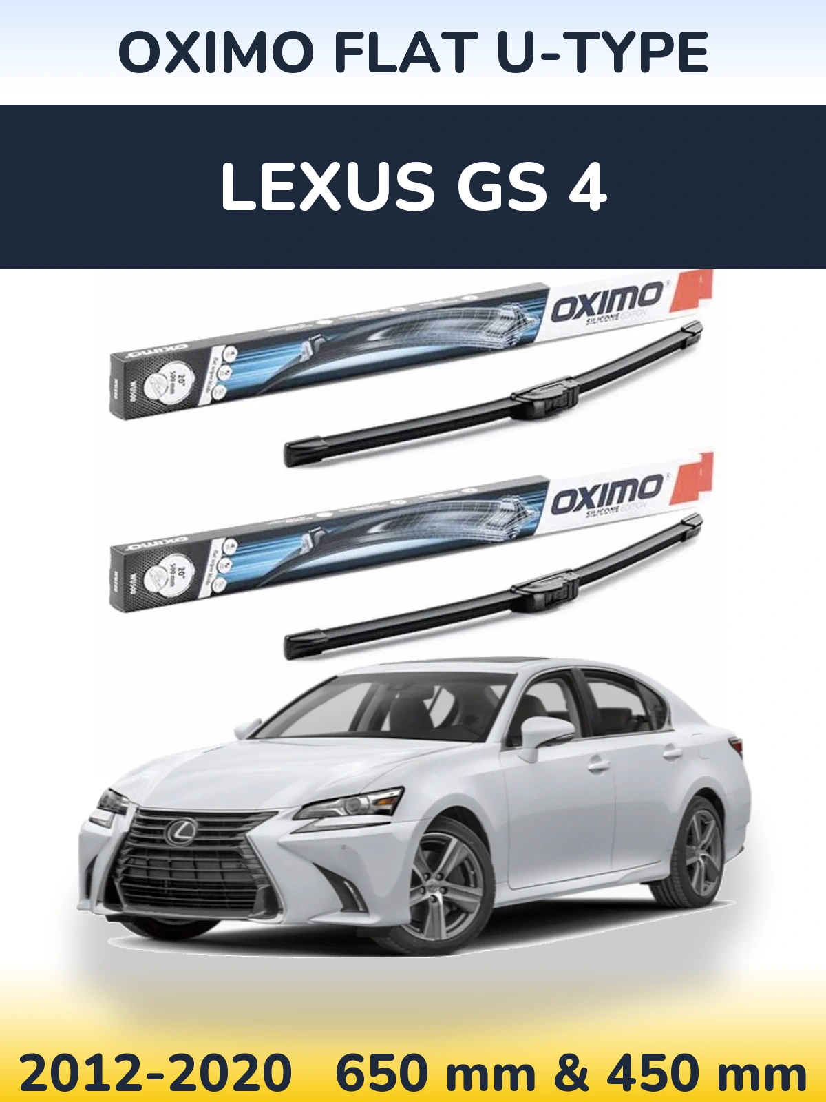 Ștergătoare Oximo Flat U-type pentru Lexus GS 4