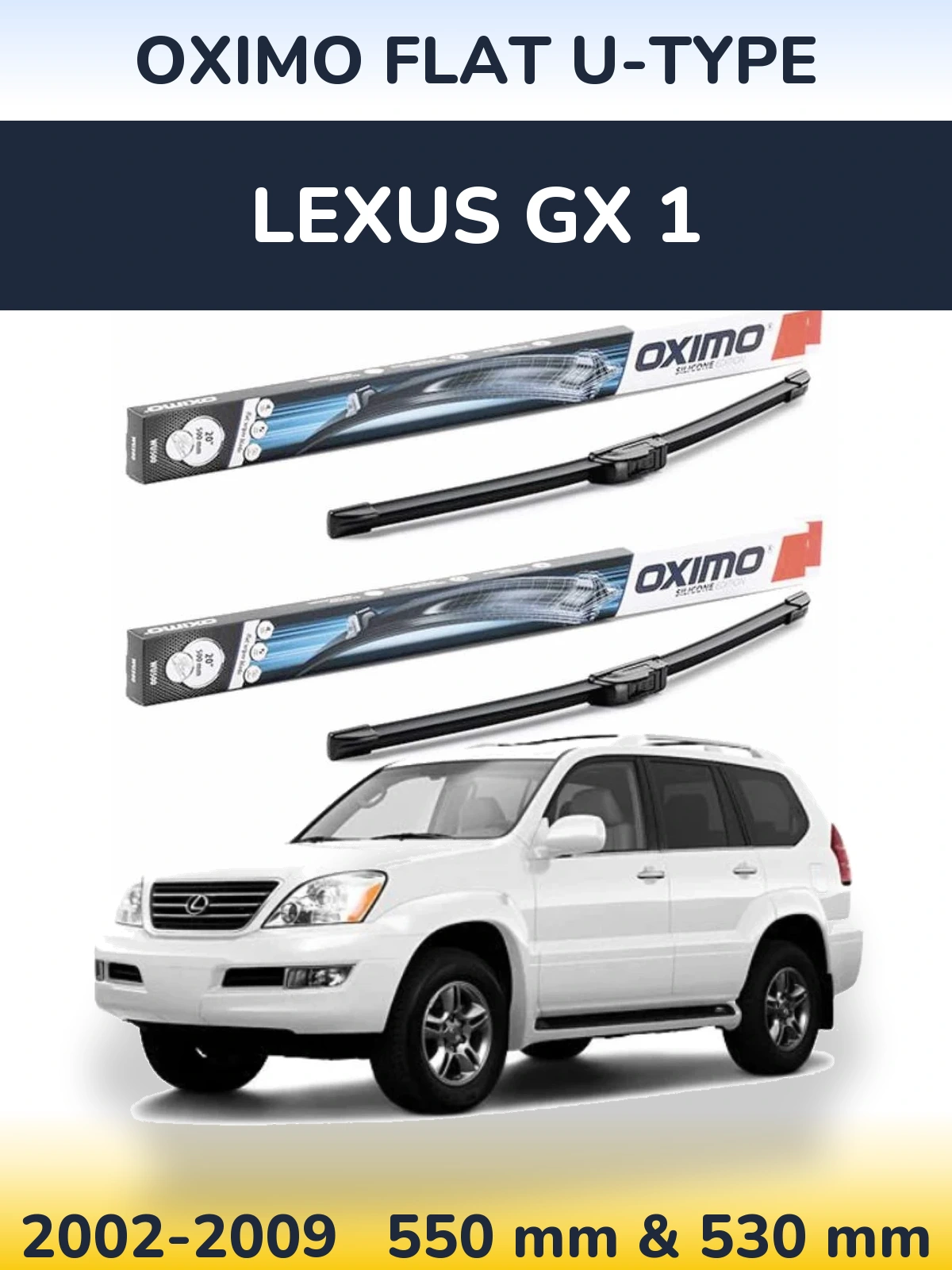 Ștergătoare Oximo Flat U-type pentru Lexus GX 1