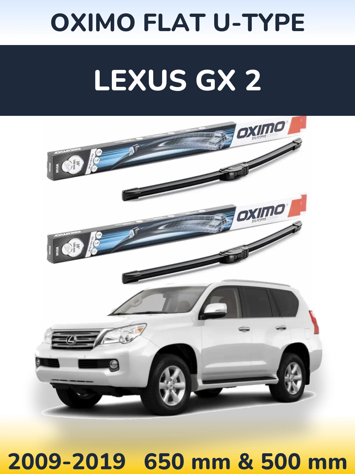 Ștergătoare Oximo Flat U-type pentru Lexus GX 2