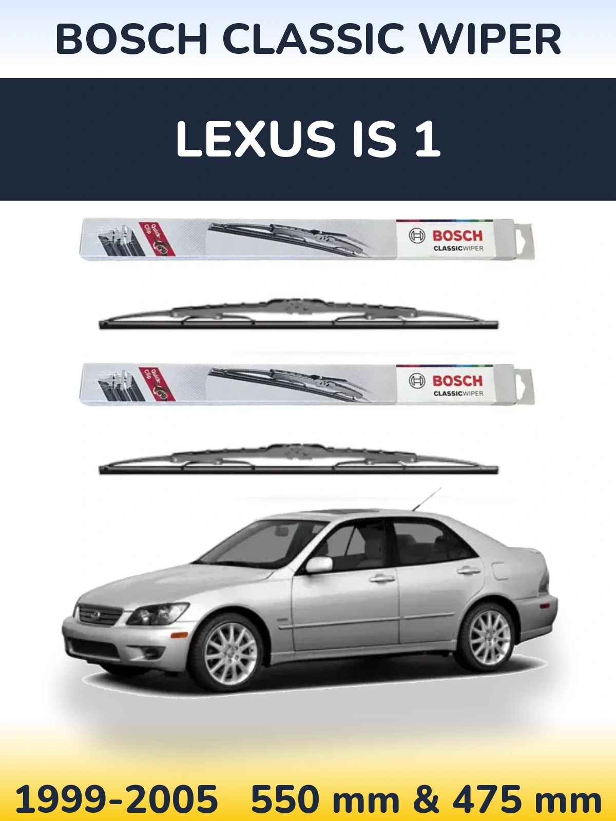 Ștergătoare BOSCH Classic Wiper pentru Lexus IS 1