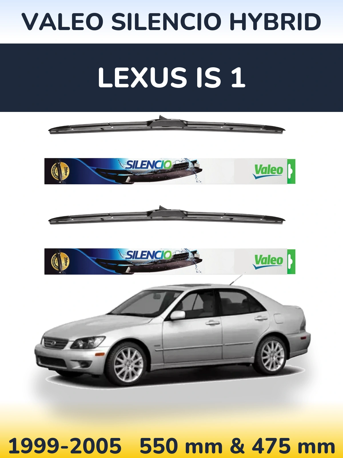 Ștergătoare Valeo Silencio Hybrid pentru Lexus IS 1