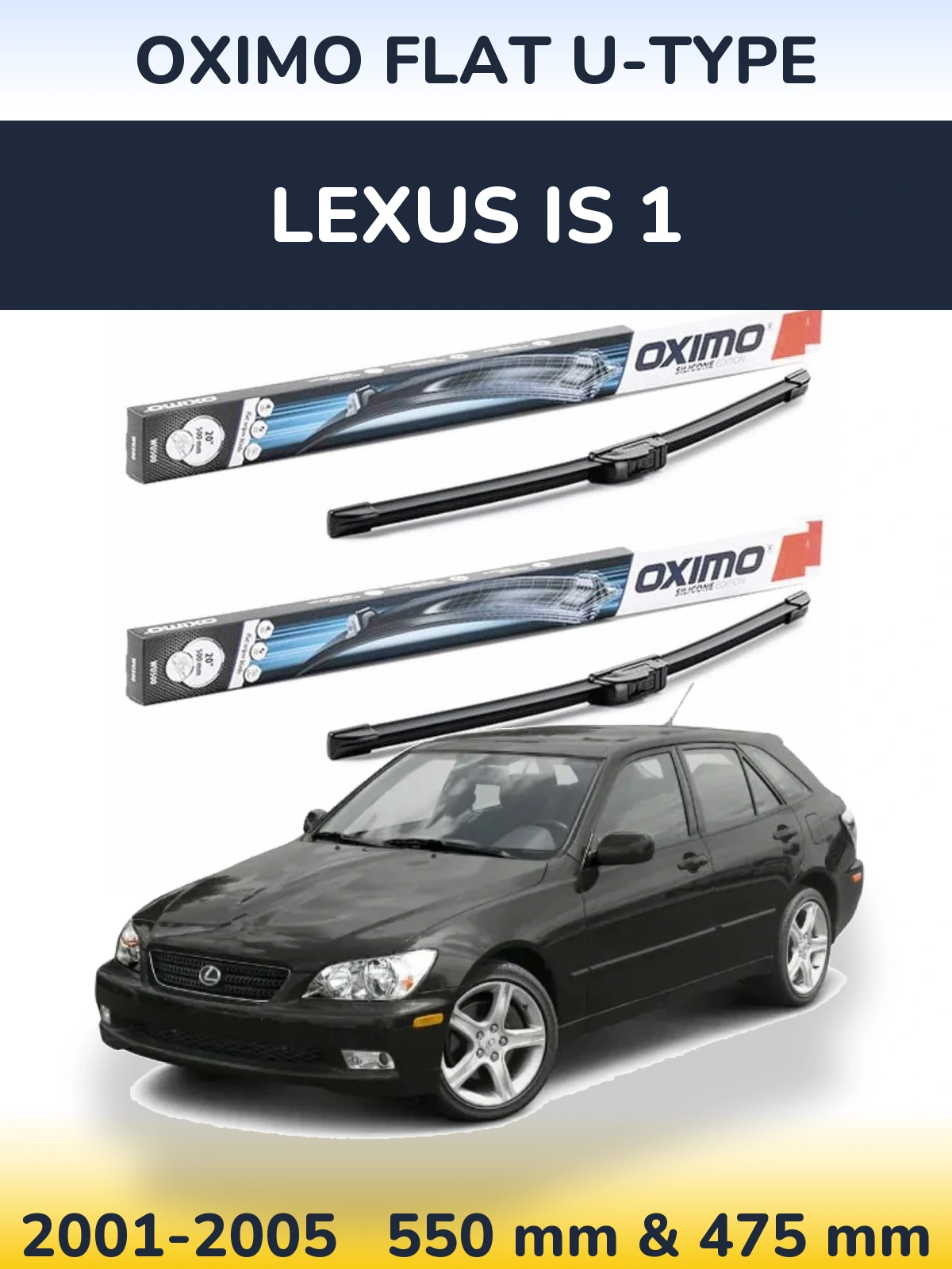 Ștergătoare Oximo Flat U-type pentru Lexus IS 1