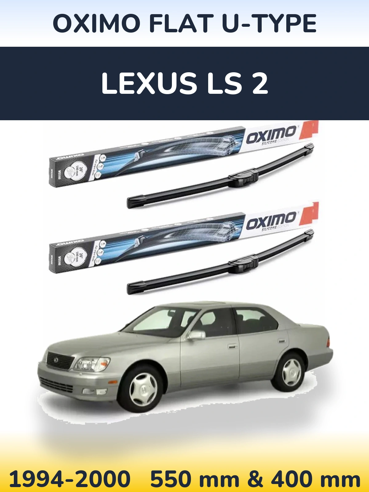 Ștergătoare Oximo Flat U-type pentru Lexus LS 2