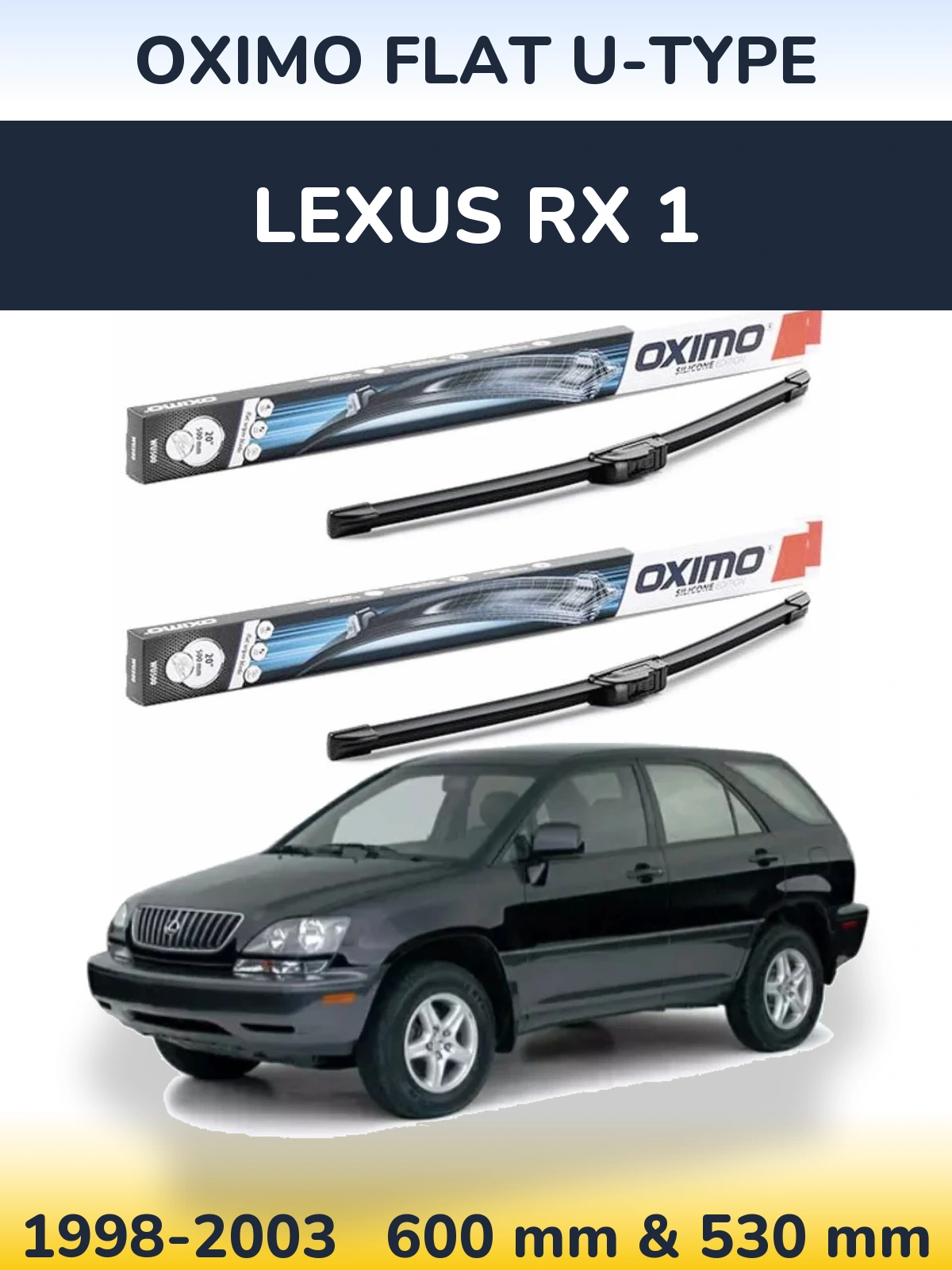 Ștergătoare Oximo Flat U-type pentru Lexus RX 1