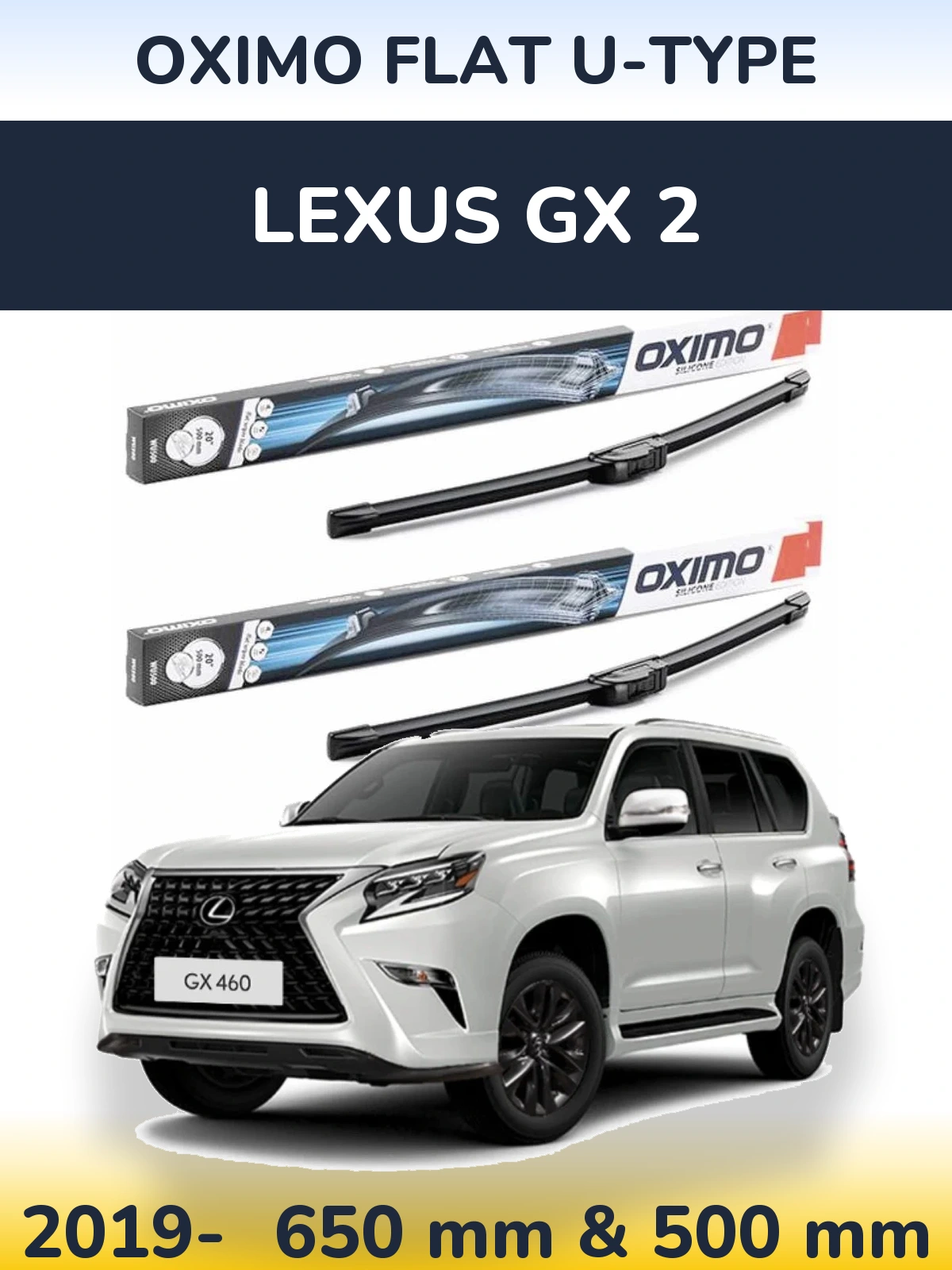 Ștergătoare Oximo Flat U-type pentru Lexus GX 2