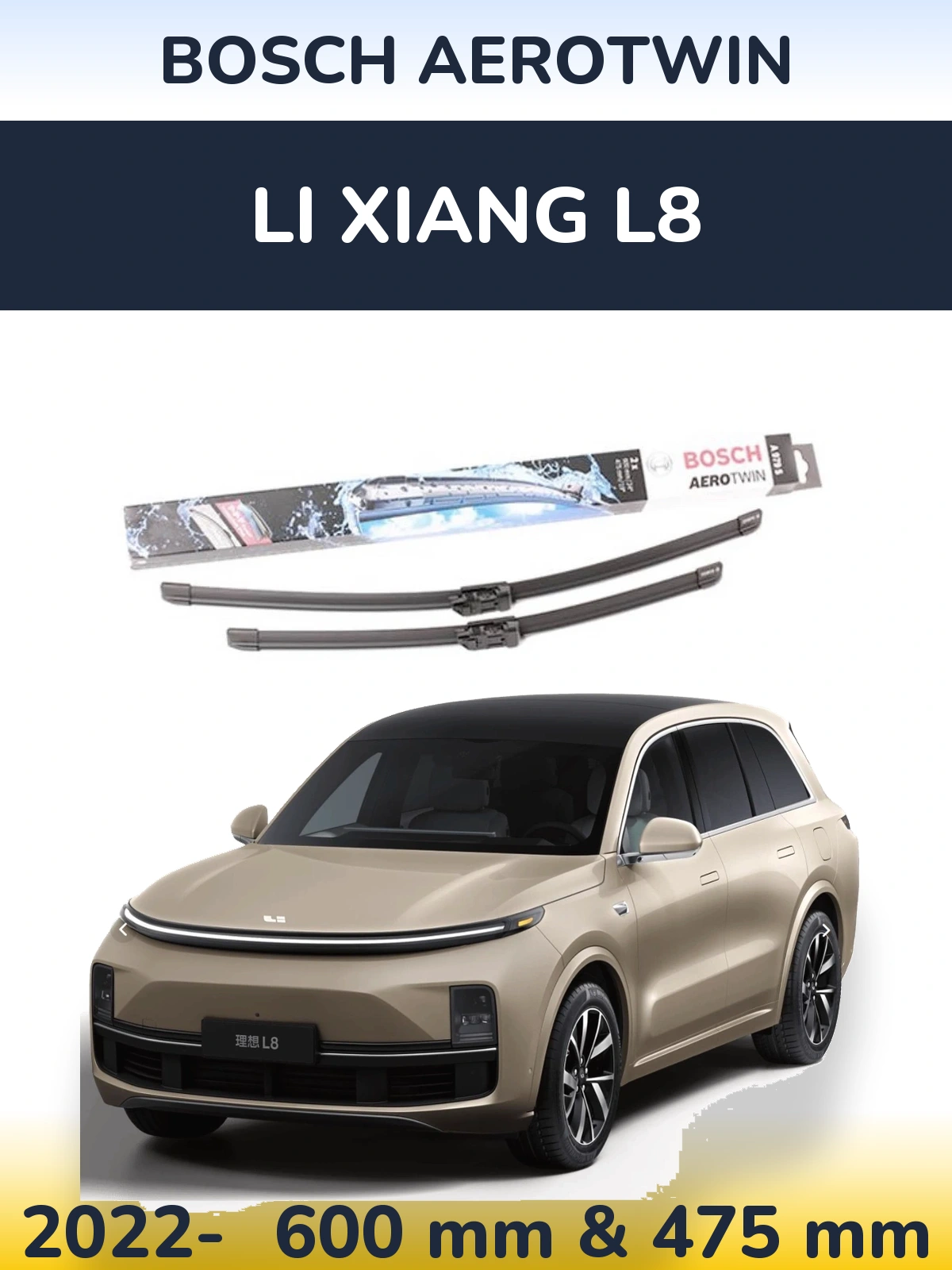 Ștergătoare BOSCH AeroTwin pentru Li Xiang L8