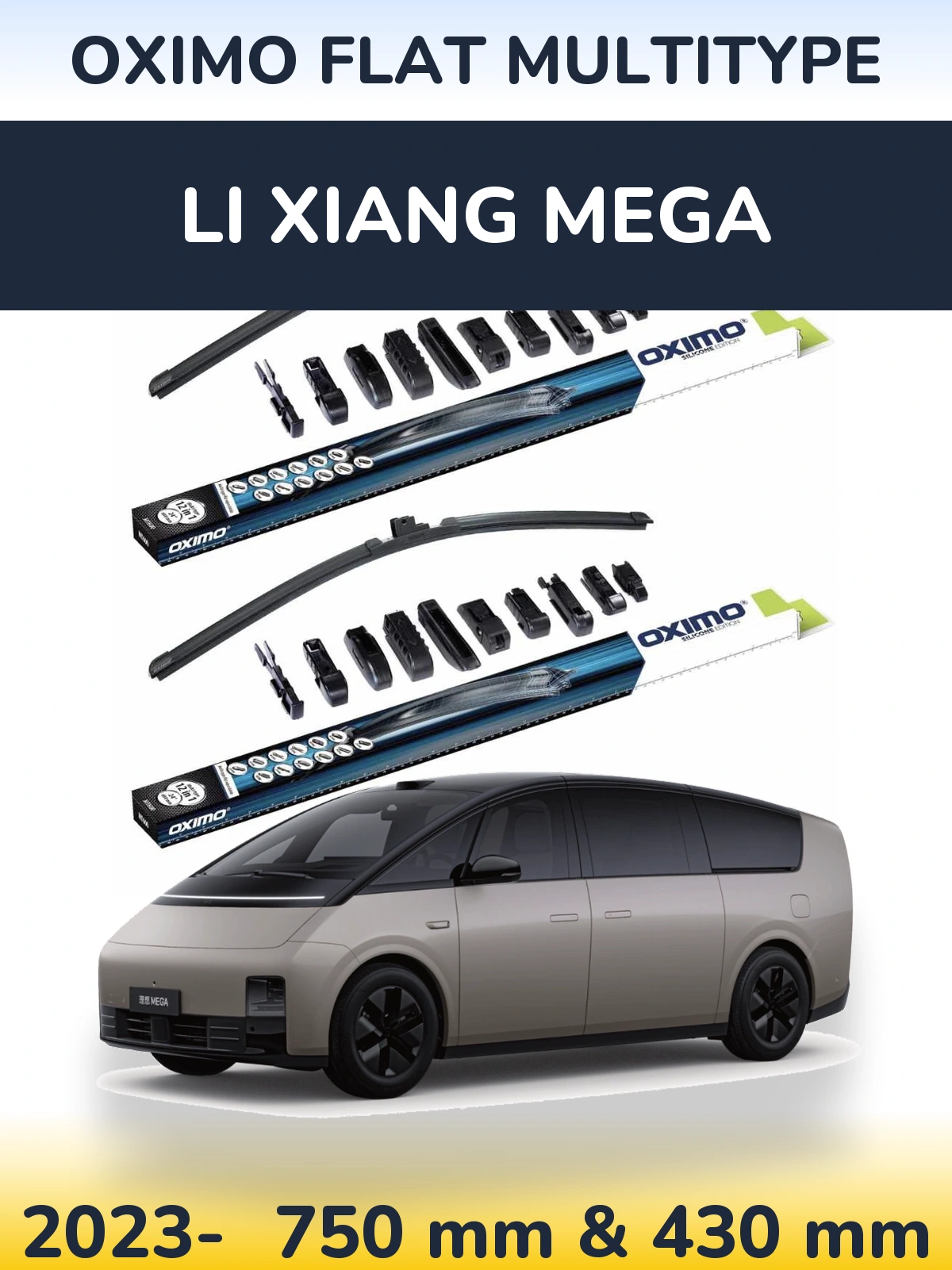 Ștergătoare Oximo Flat MultiTipe pentru Li Xiang Mega