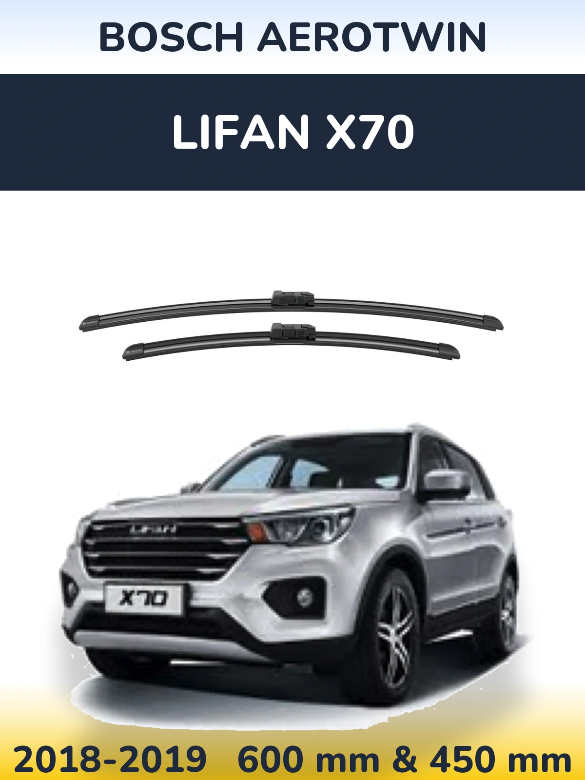 Ștergătoare BOSCH AeroTwin pentru Lifan X70