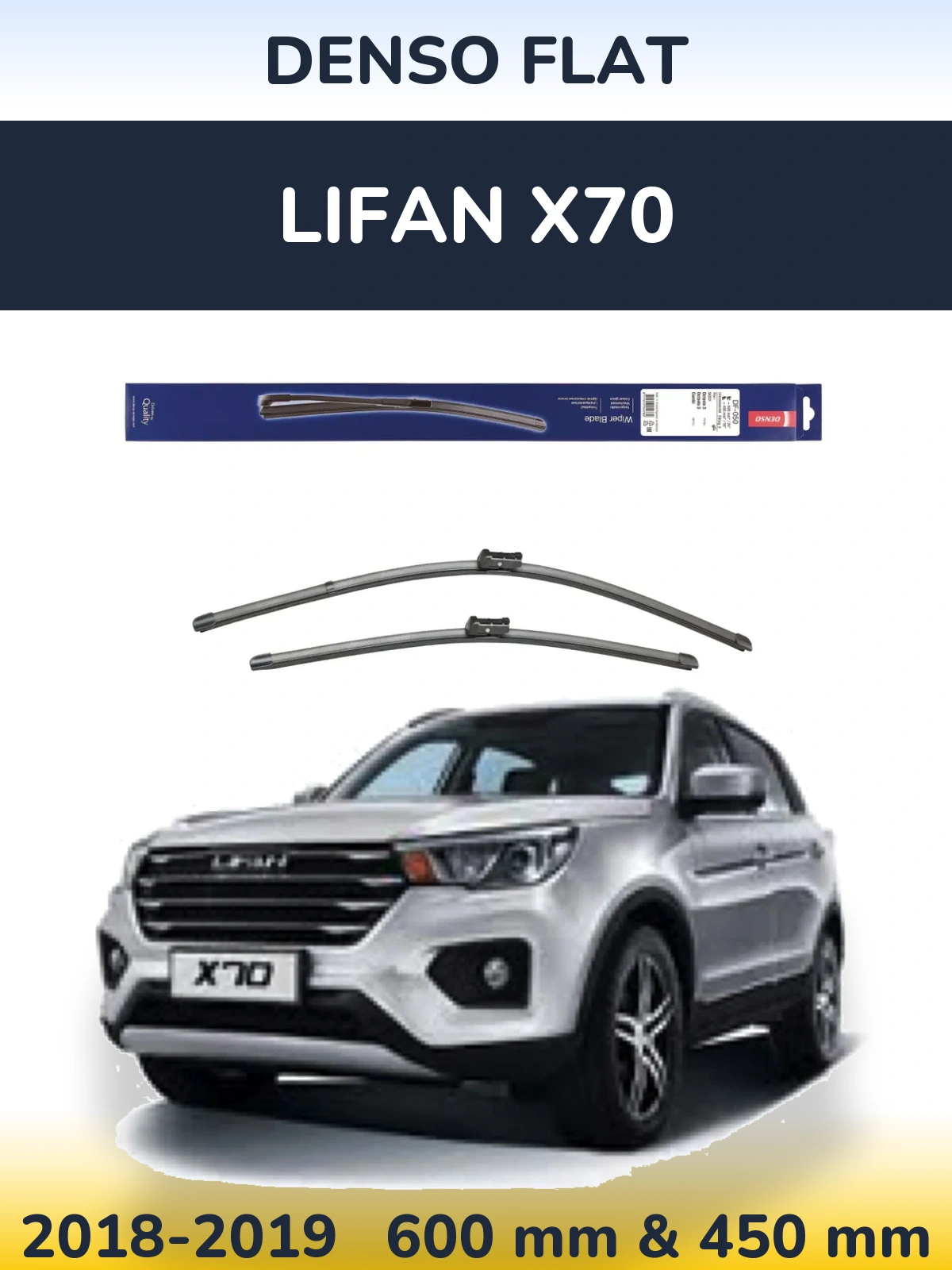 Ștergătoare Denso Flat pentru Lifan X70