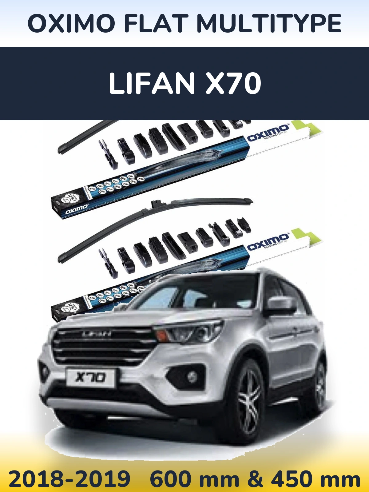 Ștergătoare Oximo Flat MultiTipe pentru Lifan X70