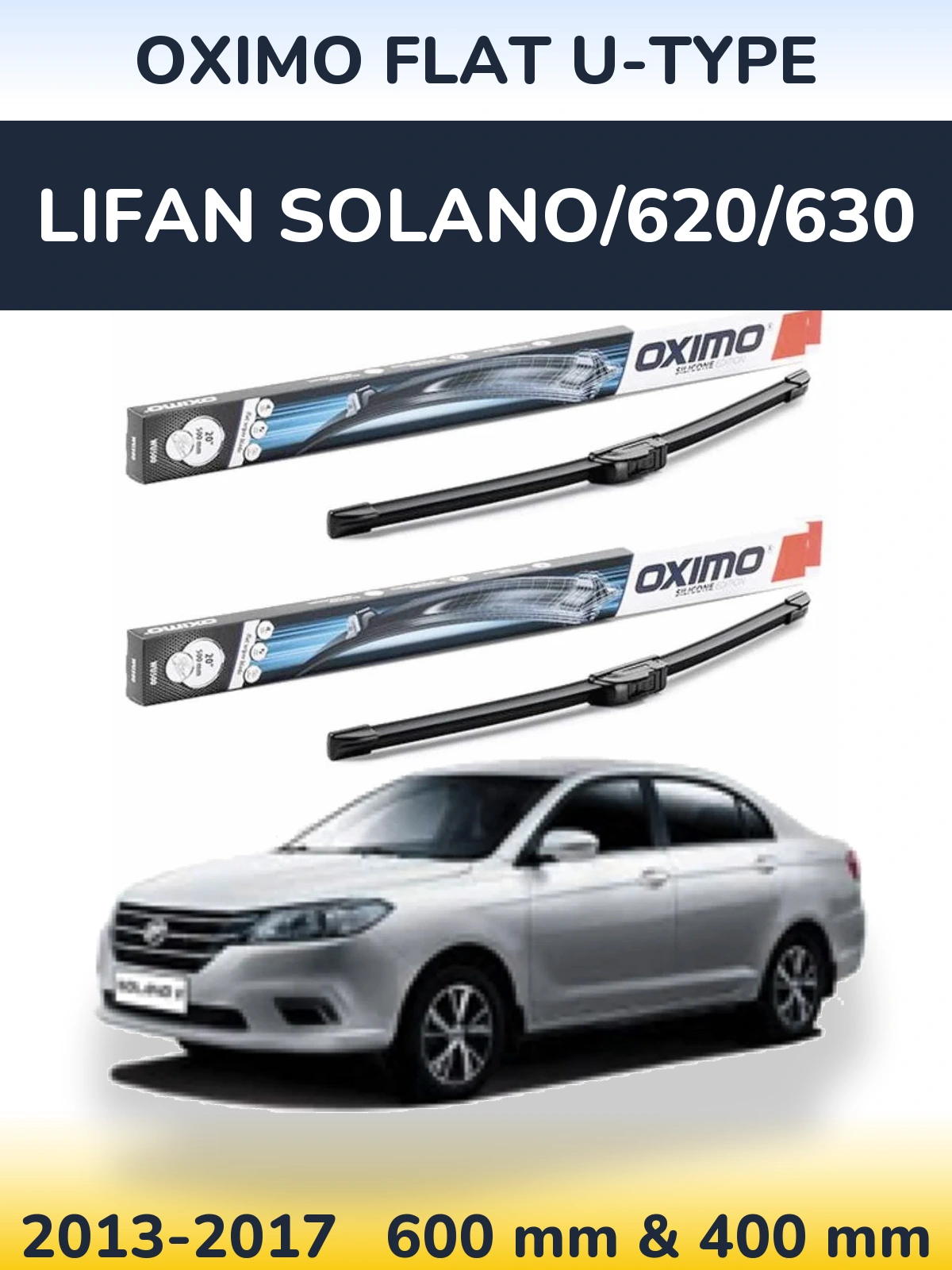 Ștergătoare Oximo Flat U-type pentru Lifan Solano/620/630