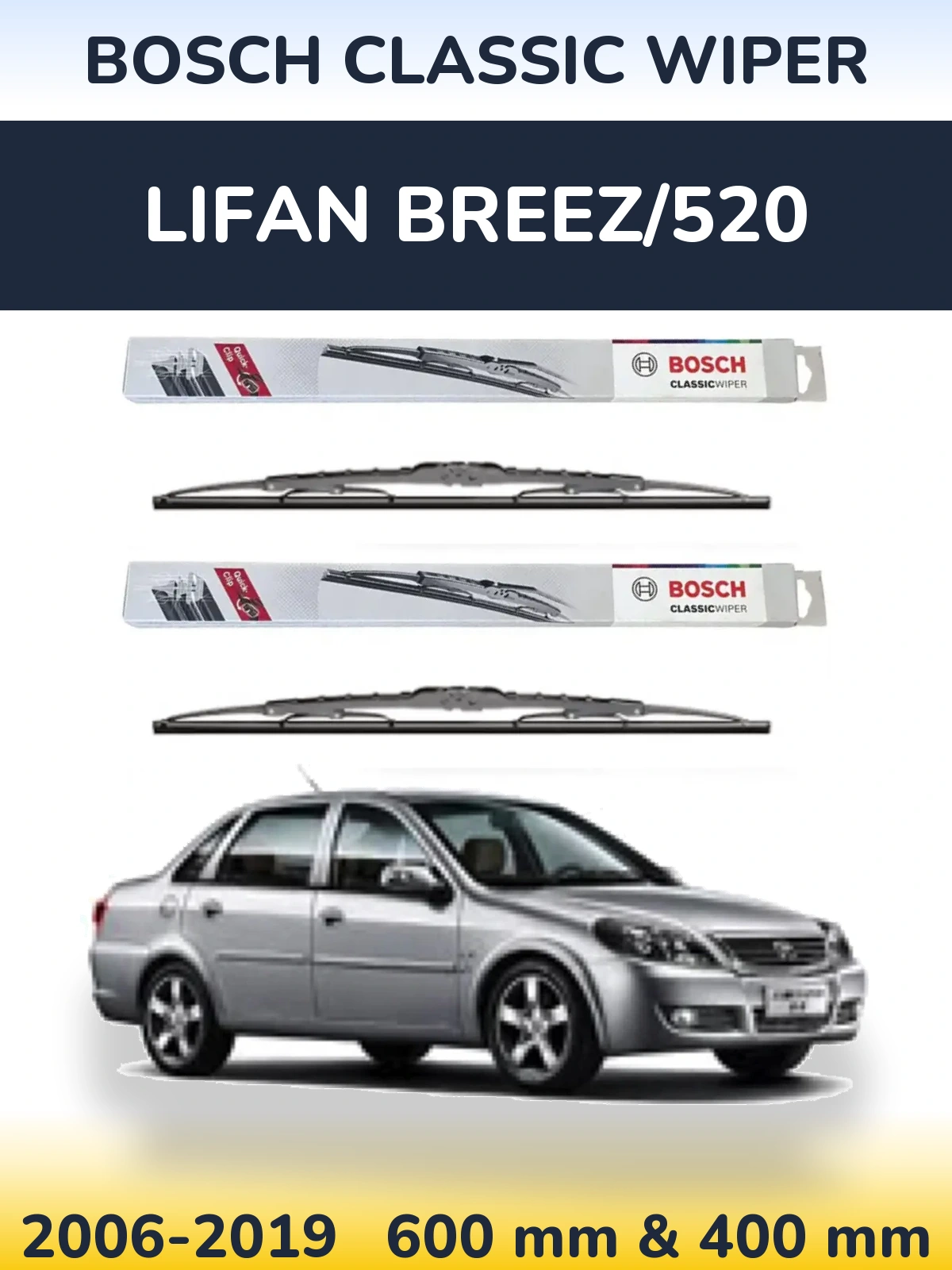 Ștergătoare BOSCH Classic Wiper pentru Lifan Breez/520