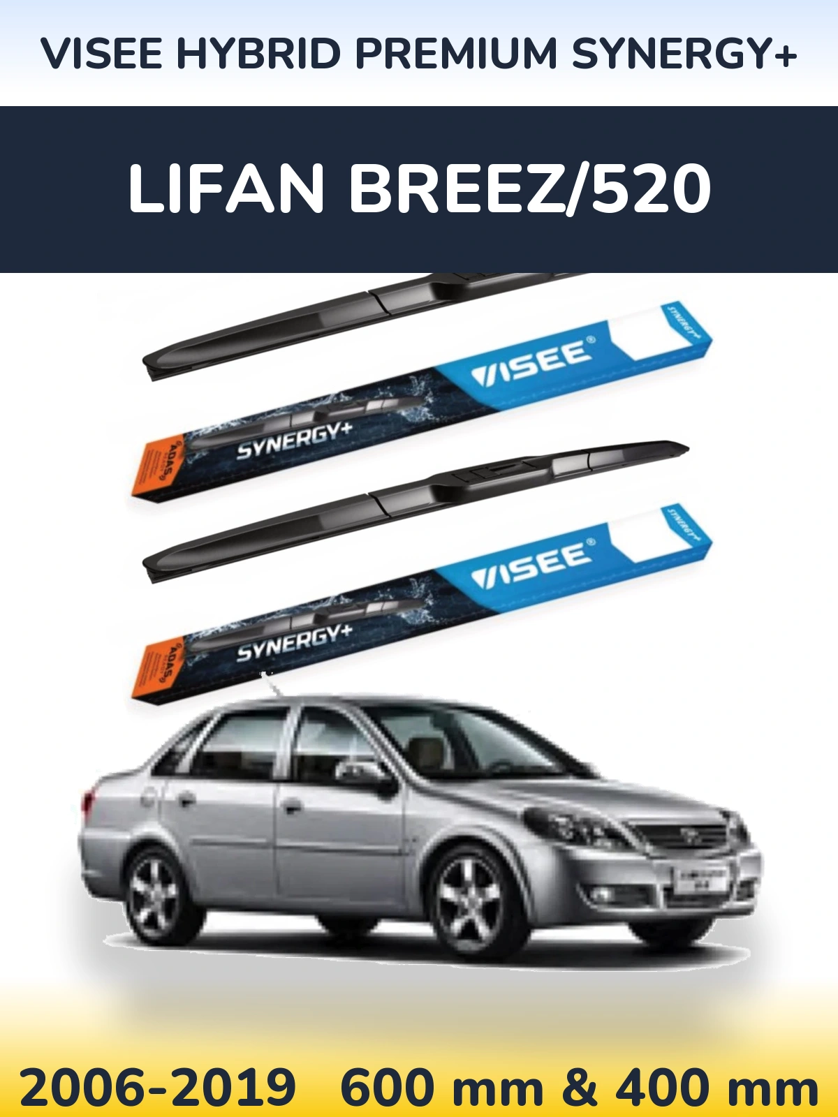 Ștergătoare VISEE HYBRID PREMIUM SYNERGY+ pentru Lifan Breez/520