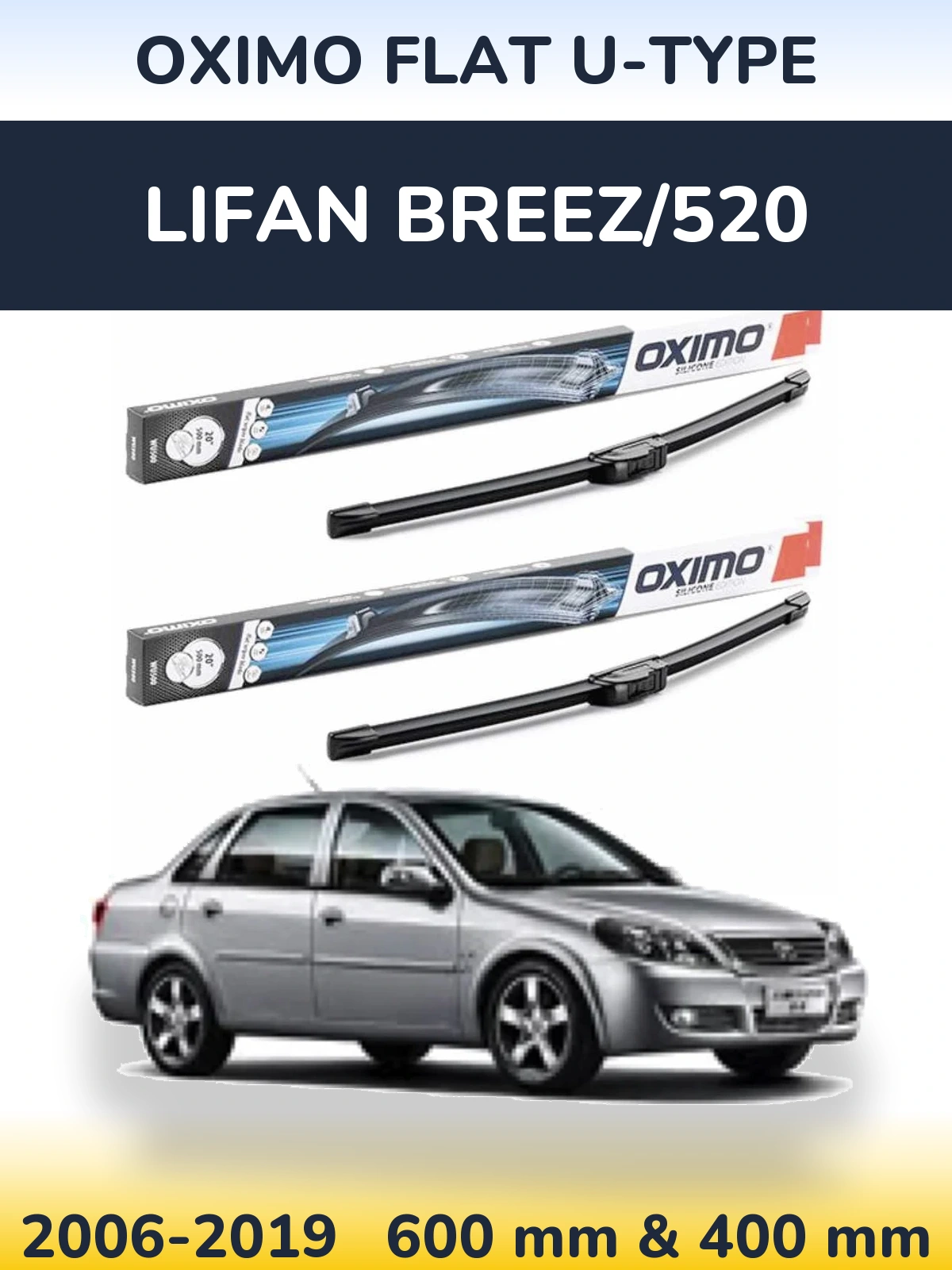 Ștergătoare Oximo Flat U-type pentru Lifan Breez/520