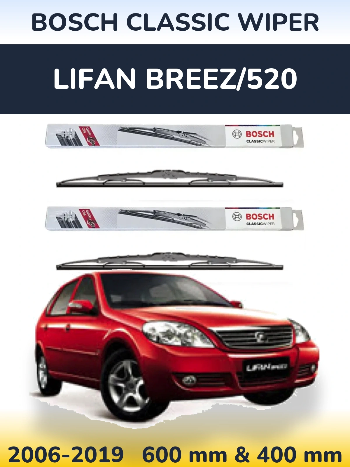 Ștergătoare BOSCH Classic Wiper pentru Lifan Breez/520