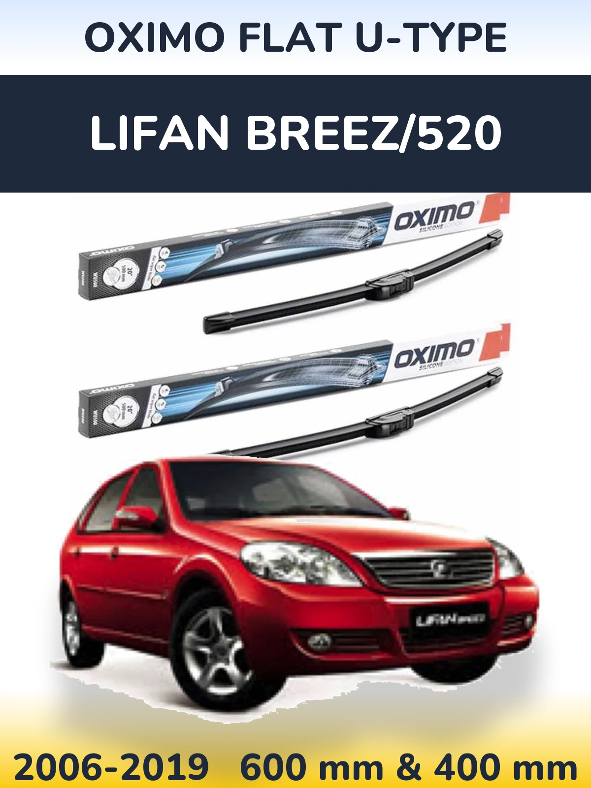 Ștergătoare Oximo Flat U-type pentru Lifan Breez/520